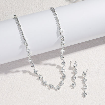 Elegant Rhinestone Ear Stud Set