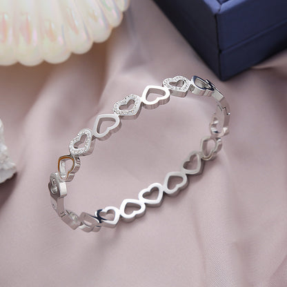 Heart to Heart Diamond Bracelet