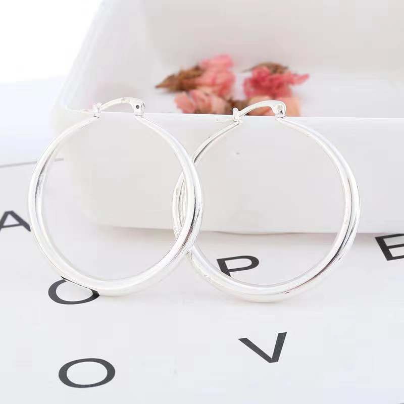 Glossy Big Circle Earrings