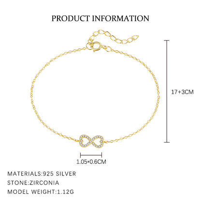 Geometric Silver Water Drop Bracelet