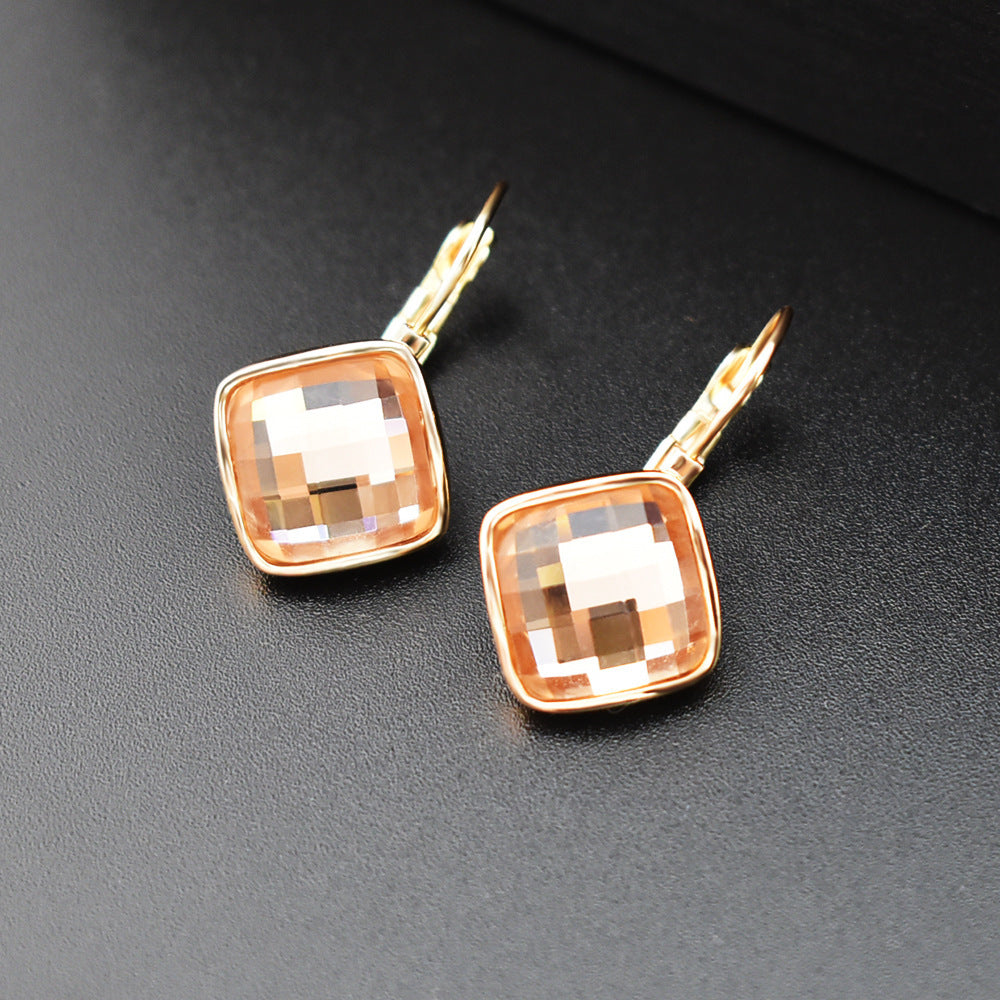 Korean Style Simple Square Earrings
