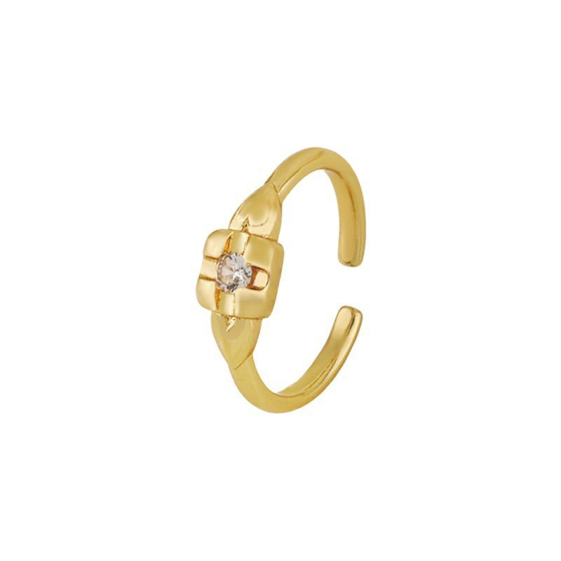 Zircon Sparkle Adjustable Ring