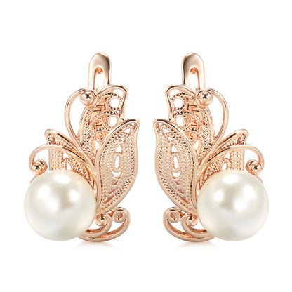 Personalized Butterfly Pearl Earrings