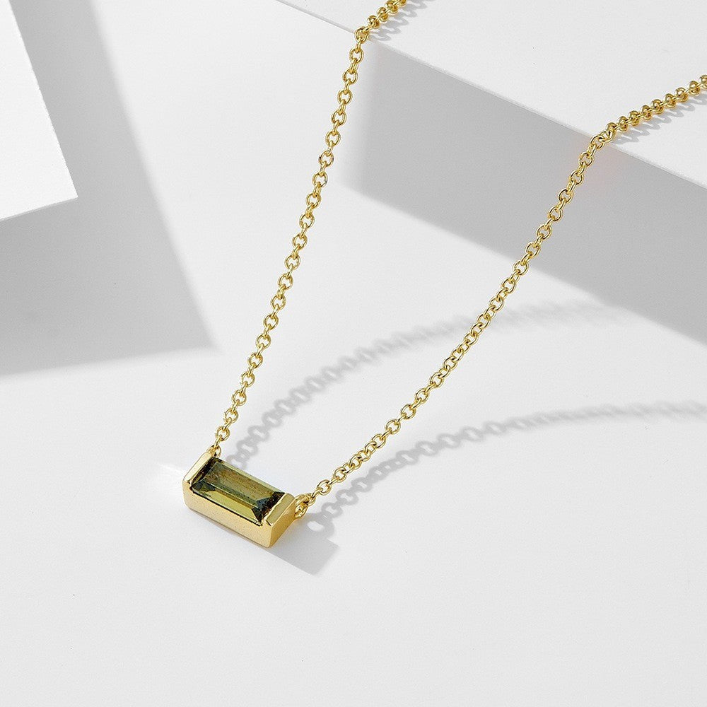 Twelve Birthstone Clavicle Necklace