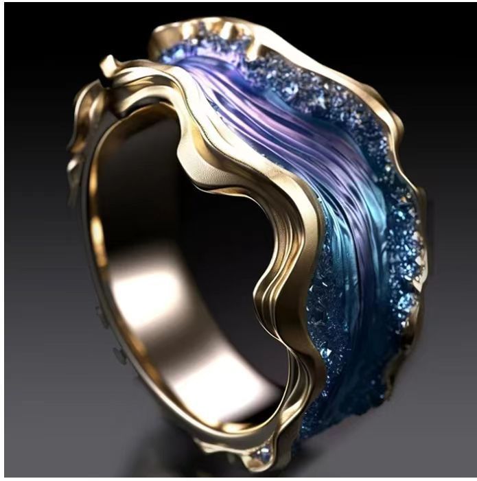 Elegant Resin Diamond Ring