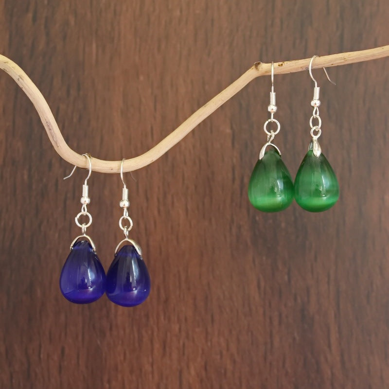 Elegant Water Drop Opal Earrings
