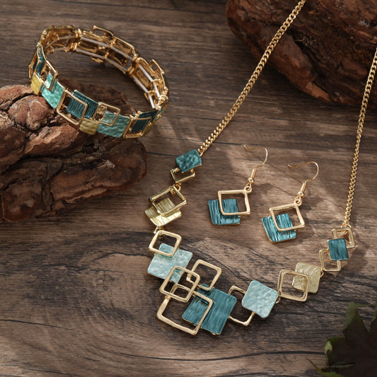 Artistic Geometric Jewelry Set