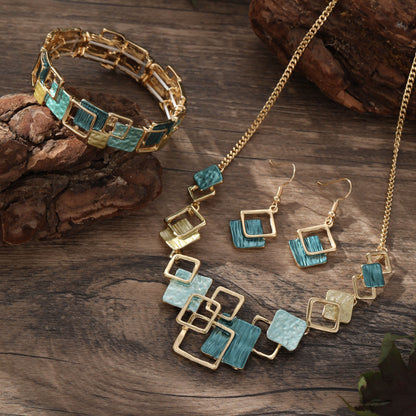 Artistic Geometric Jewelry Set