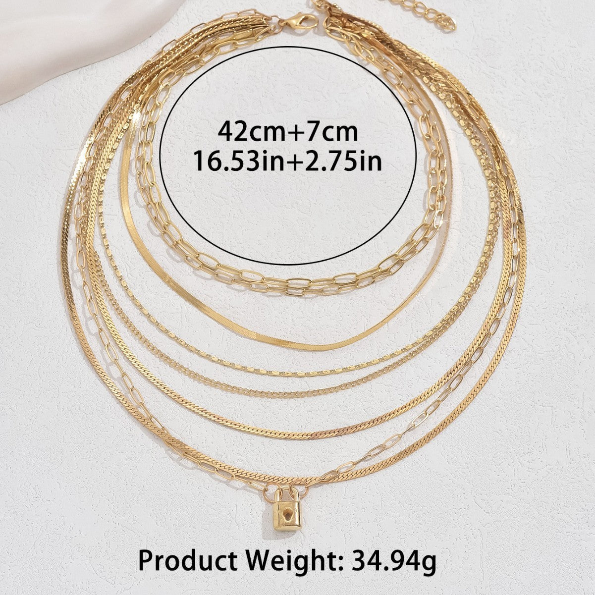 Elegant Layered Alloy Necklace