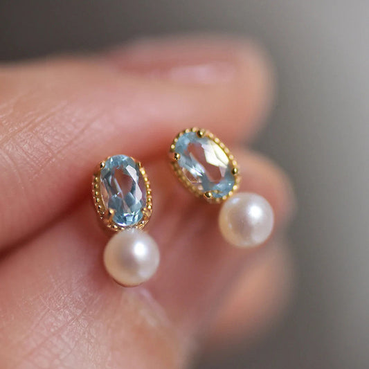 Elegant Pearl Stud Earrings