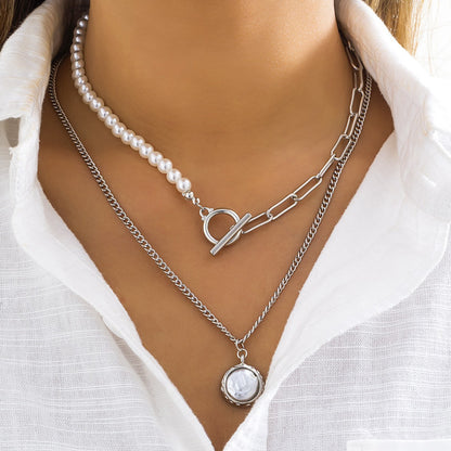 Baroque Woven Pearl Necklace