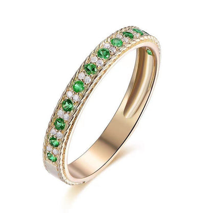 Elegant Green Zircon Ring