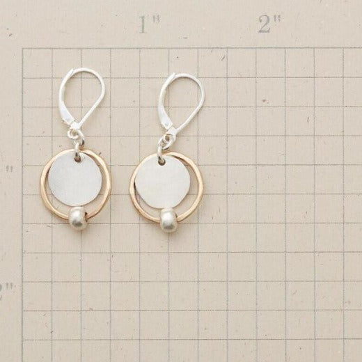 Retro Two-Tone Fashion Earrings