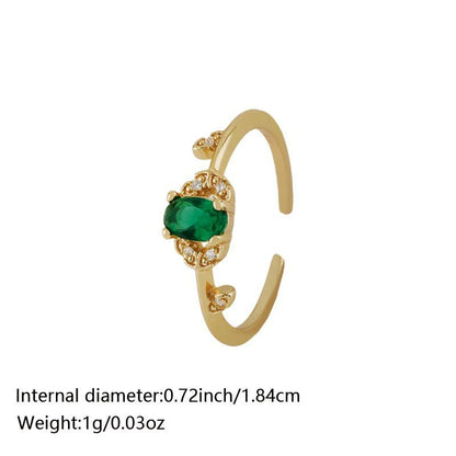 Zircon Sparkle Adjustable Ring