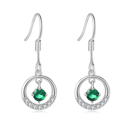 Elegant Beccarite Round Earrings