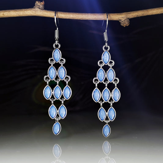Korean Long Fringe Earrings