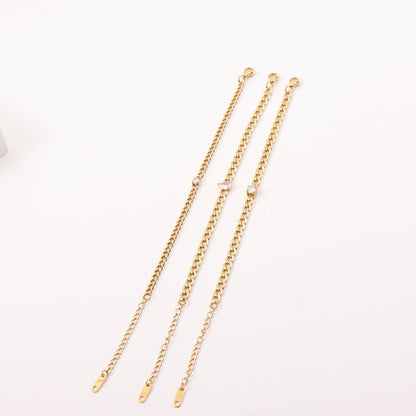 Elegant Titanium Gold Bracelet