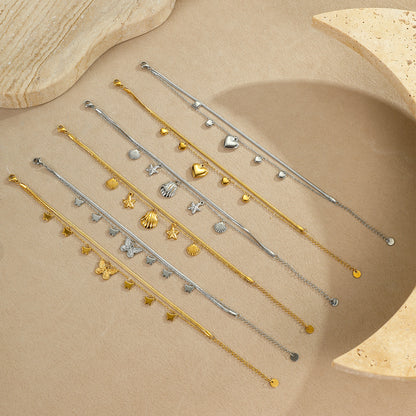Ocean Style Stainless Steel Anklet