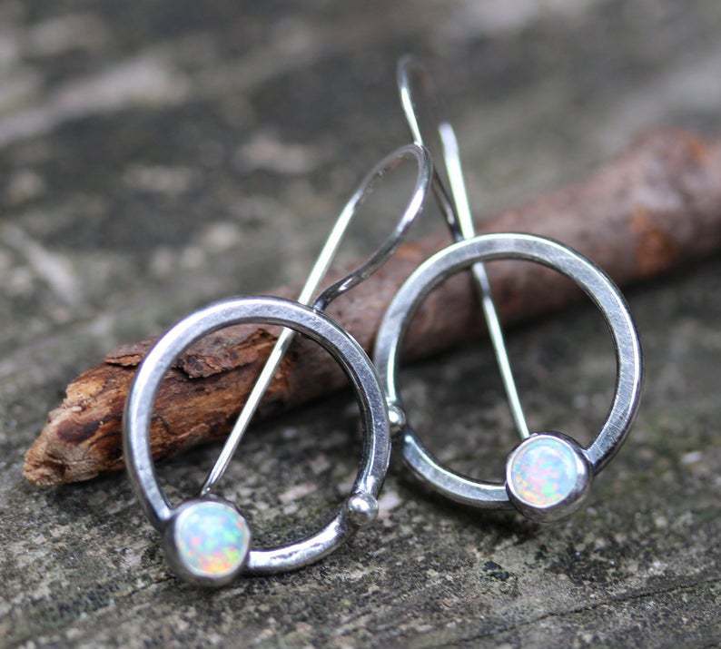 Vintage Turquoise Silver Earrings