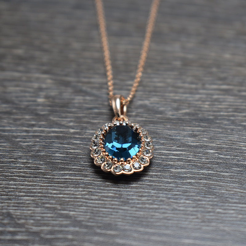 Elegant Oval Color Necklace