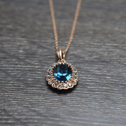 Elegant Oval Color Necklace