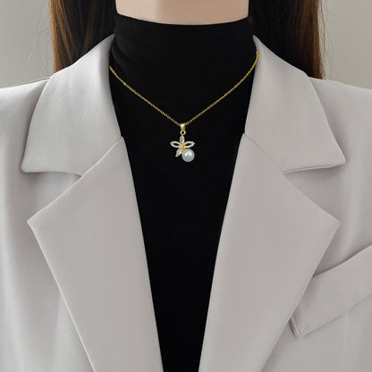 Titanium Steel Diamond Jewelry Set