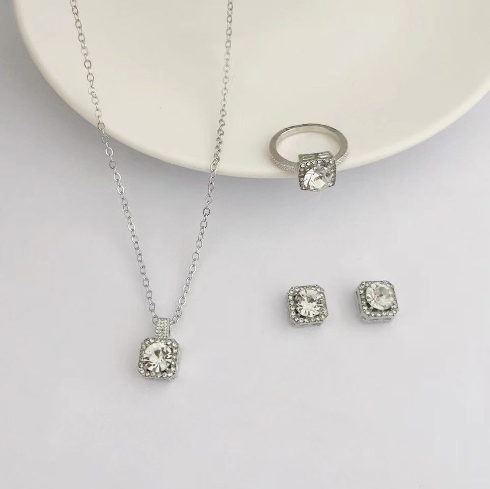 Elegant Square Necklace Set