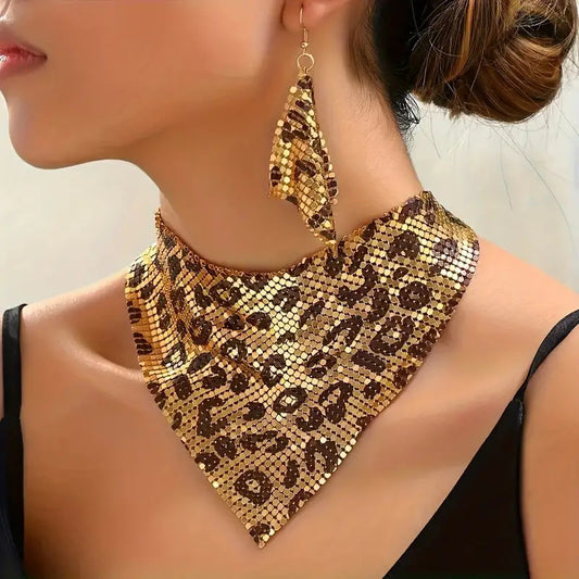 Silk Scarf Necklace Set
