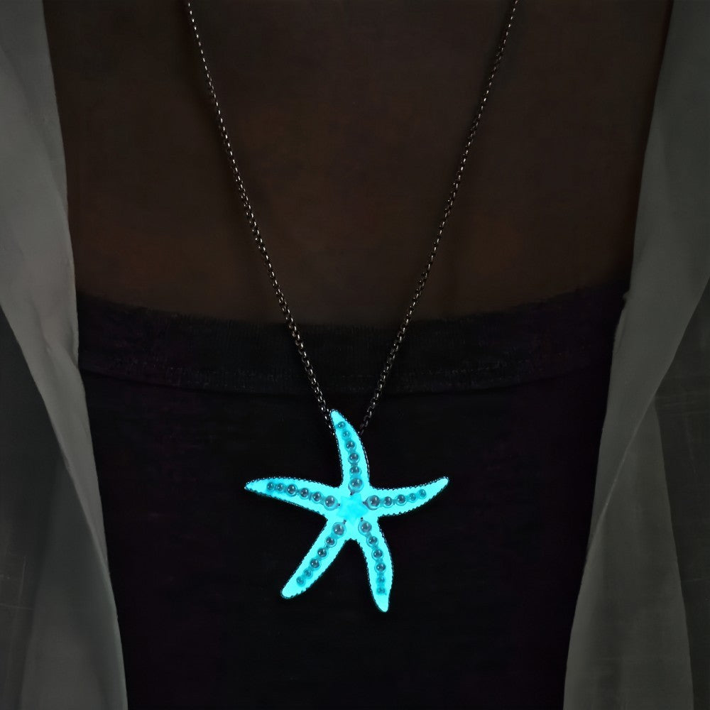 Luminous Starfish Beach Necklace