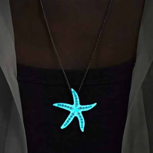 Luminous Starfish Beach Necklace