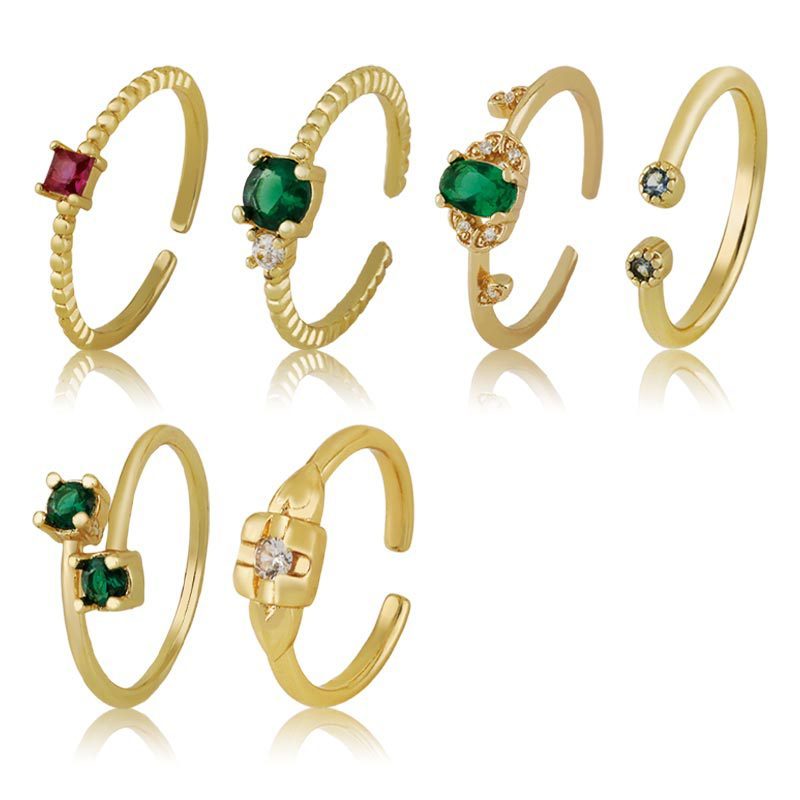 Zircon Sparkle Adjustable Ring