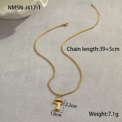 Coconut Fishtail Stainless Steel Necklace