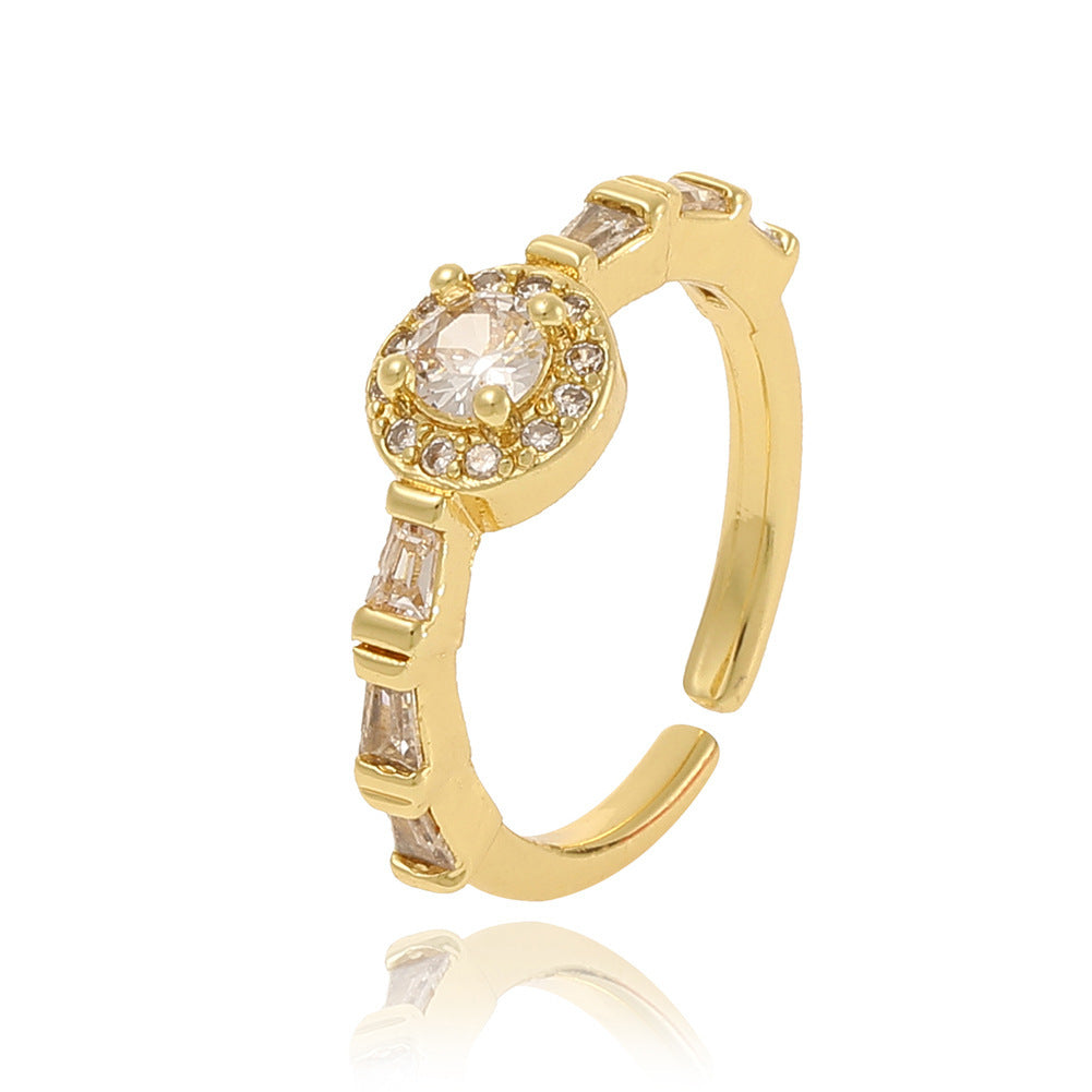 Elegant Retro Zircon Ring