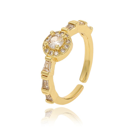 Elegant Retro Zircon Ring