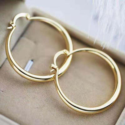 Glossy Big Circle Earrings