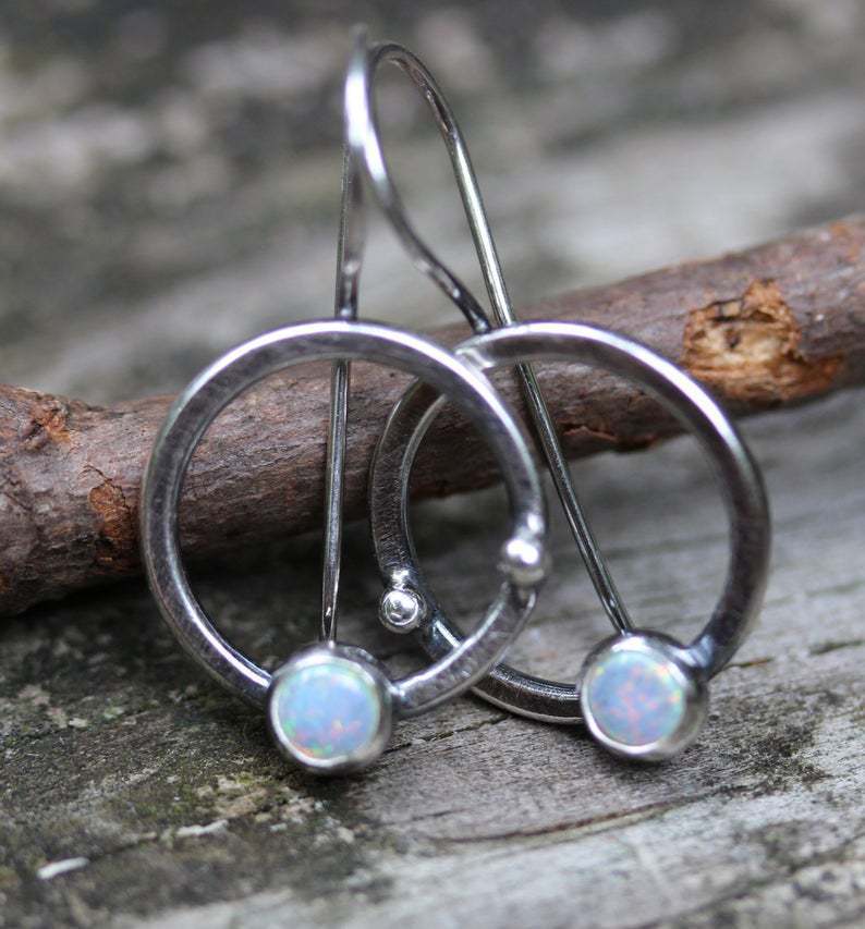 Vintage Turquoise Silver Earrings