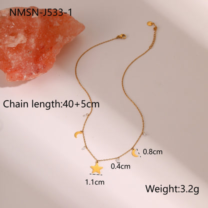 Zircon Star Pendant Necklace