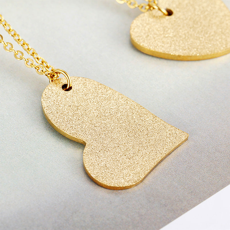 Heart-Shaped Titanium Necklace