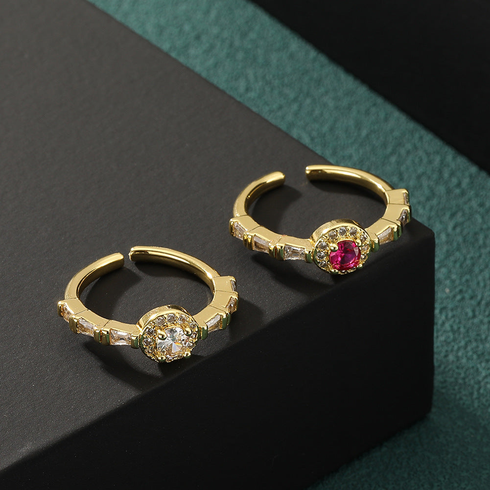 Elegant Retro Zircon Ring