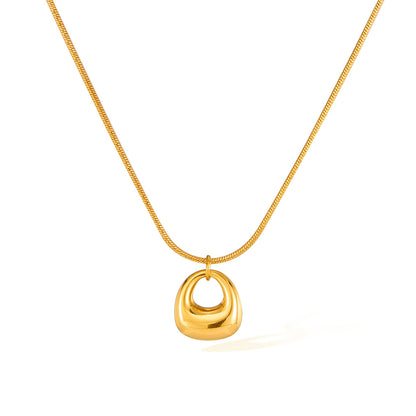 Geometric Titanium Necklace for Elegance