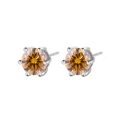 Elegant Moissanite Ear Studs