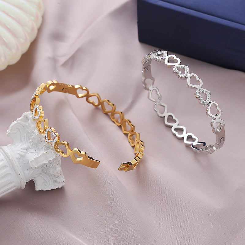 Heart to Heart Diamond Bracelet