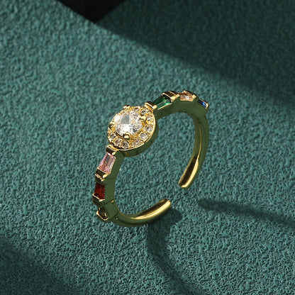 Elegant Retro Zircon Ring