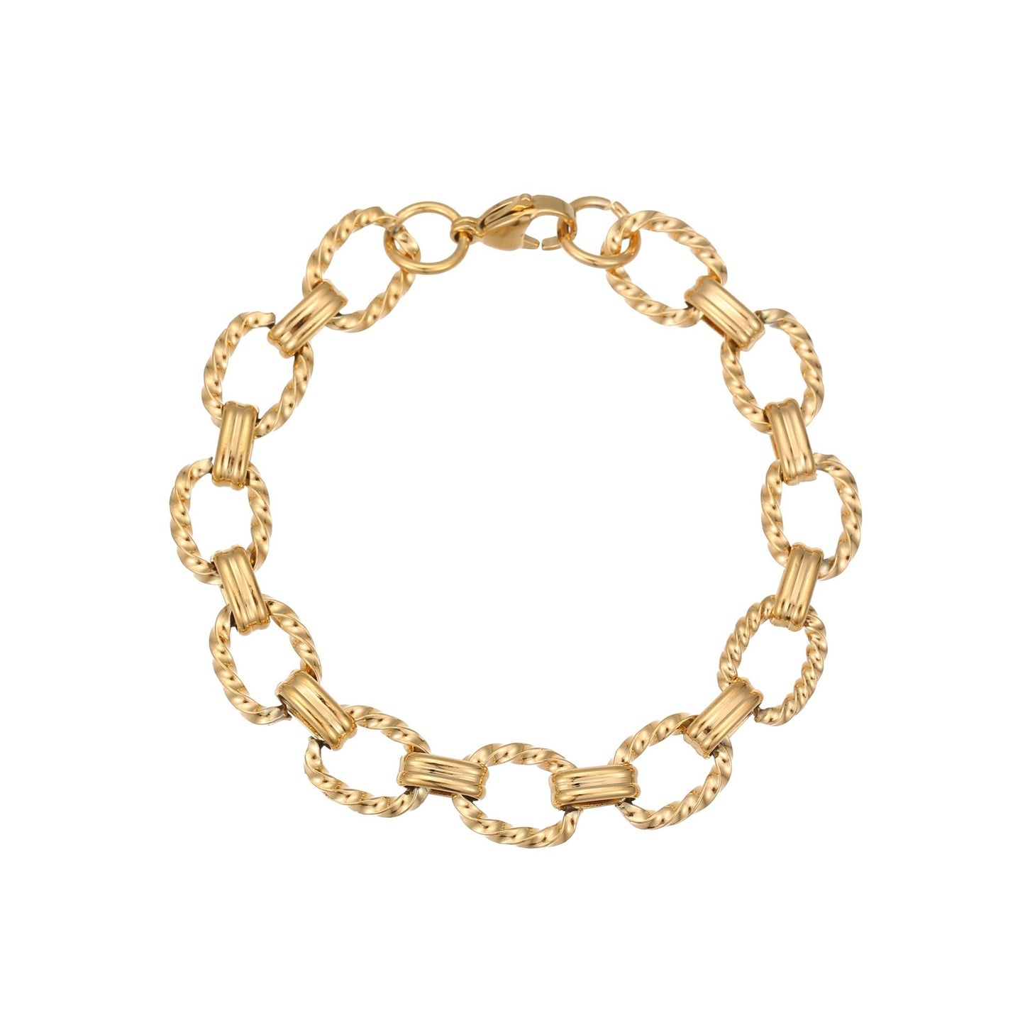 Metallic Twist Bracelet for Elegance