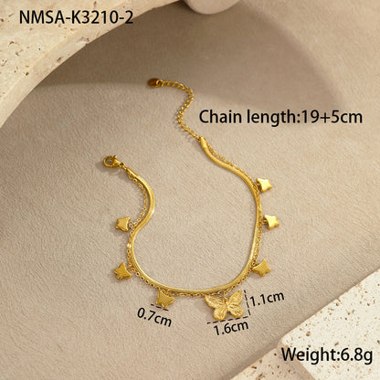 Ocean Style Stainless Steel Anklet