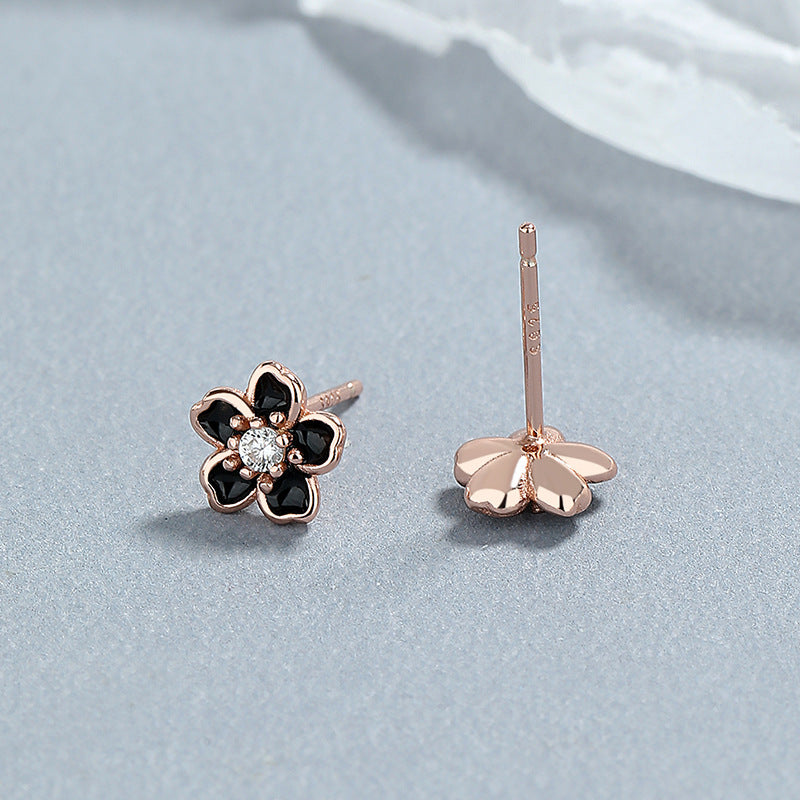 Sterling Silver Flower Earrings