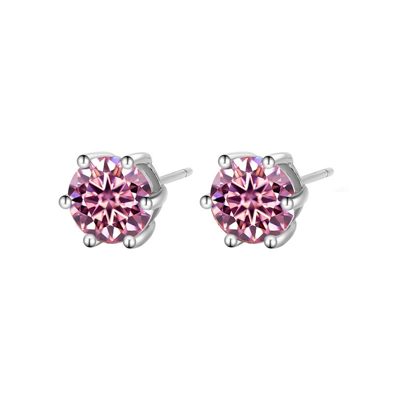 Elegant Moissanite Ear Studs