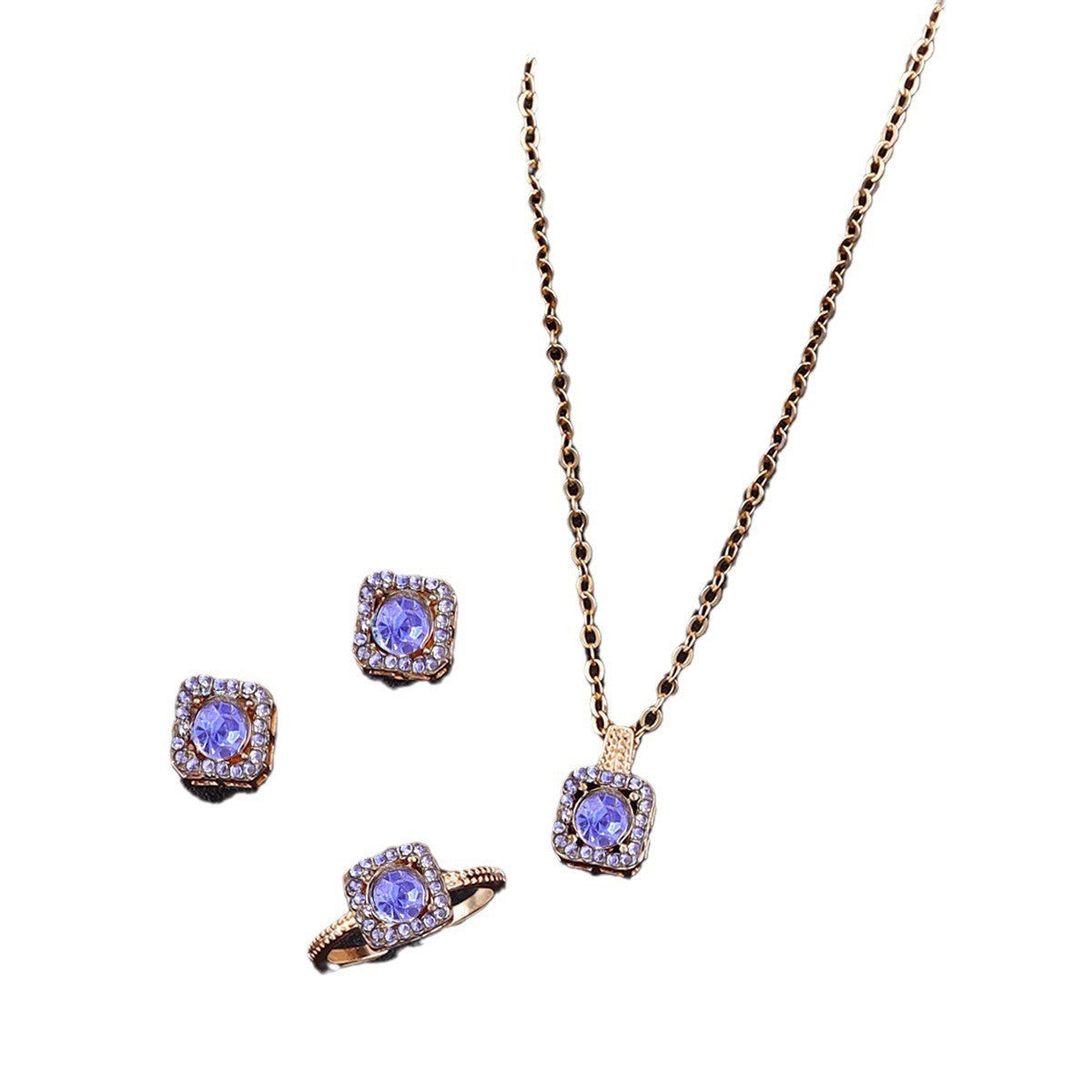 Elegant Square Necklace Set