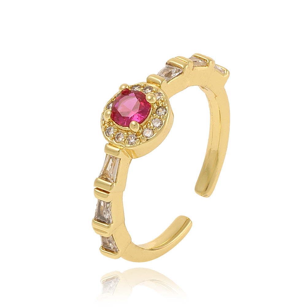 Elegant Retro Zircon Ring