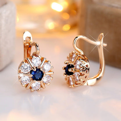 Elegant Flower Basket Earrings